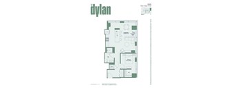 A floor plan for a unit at The Dylan Sterling Bay Home.