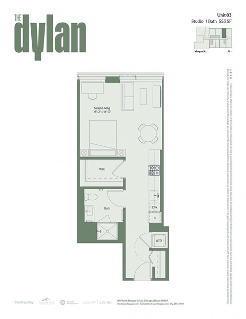a floor plan of the apartments