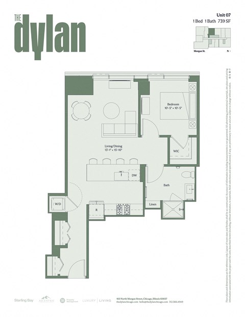 a floor plan of the apartments