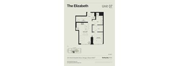 A floor plan for a home at 225 North Elizabeth Street, Chicago.