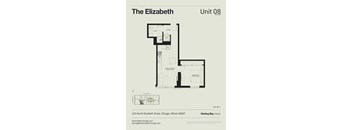 A floor plan for a unit at Sterling Bay Home.