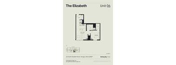 A floor plan for a unit at Sterling Bay Home.