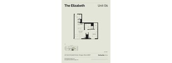 A floor plan for a home named The Elizabeth, Unit 06, is displayed.