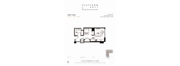 a floor plan of unit x24 at Platform 4611, Chicago