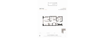 a floor plan of unit x22 at Platform 4611, Illinois 