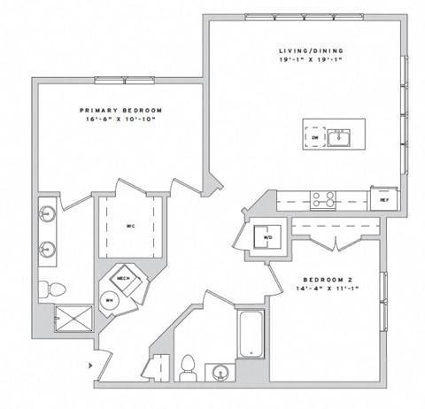 a floor plan of a home