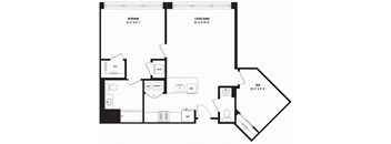 1 bedroom, 1.5
