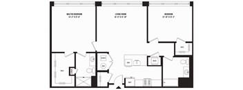 a blueprint of a floor plan of a house