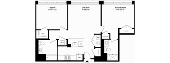 2 BEDROOM, 2 BATHROOM