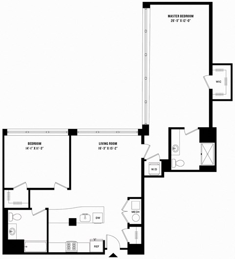 a blueprint of a floor plan of a house with a staircase