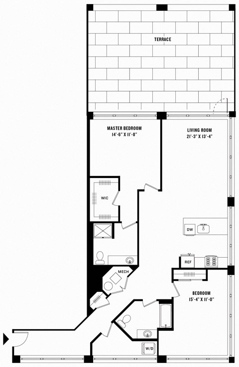 a blueprint of a floor plan of a house