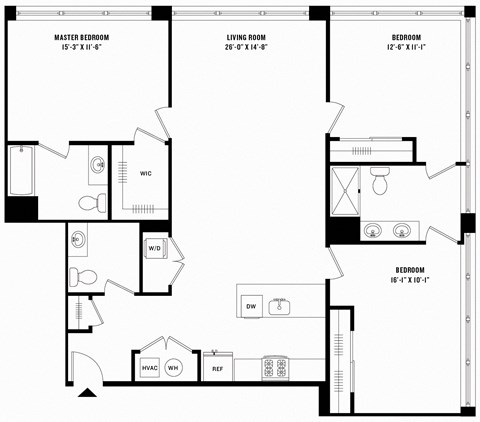 a blueprint of a floor plan of a house