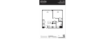 a floor plan of the edison lofts