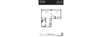 a floor plan of a bedroom apartment