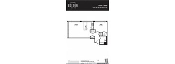 a floor plan of the edison lofts