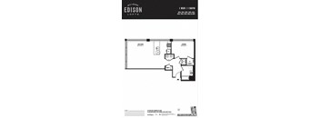 a floor plan of the edison lofts