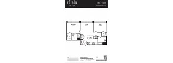 a floor plan of the edison lofts