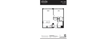 a floor plan of a bedroom apartment