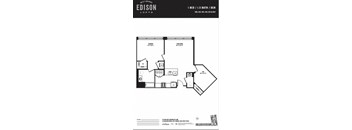 a floor plan of the edison lofts