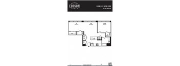 a floor plan of a bedroom apartment