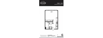 a floor plan of a bedroom apartment
