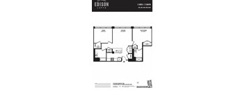 a floor plan of the edison lofts