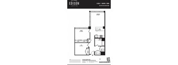 a floor plan of a bedroom apartment