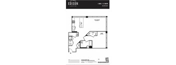 a floor plan of a bedroom apartment