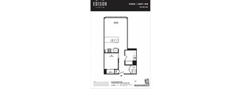 a floor plan of a bedroom apartment