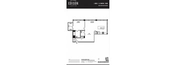a floor plan of the edison lofts