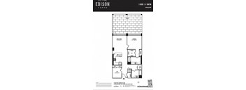 a floor plan of the edison lofts