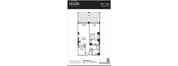 a floor plan of the edison lofts