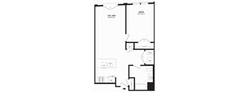 A black and white image of a floor plan for a home.