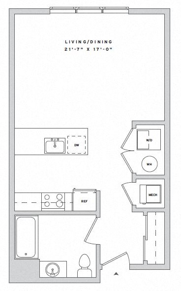 a floor plan of a small apartment