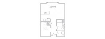 a floor plan of a small apartment