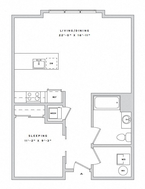 a floor plan of a small apartment