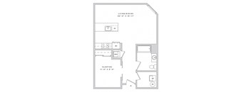 a floor plan of a small apartment