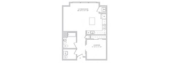 a floor plan of a small apartment
