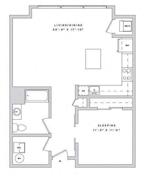 a floor plan of a small apartment