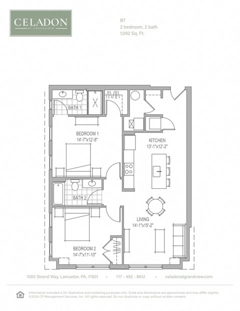 the floor plan of the condo