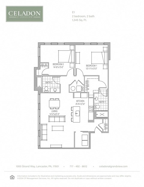 a floor plan of a home with a blue and white floor