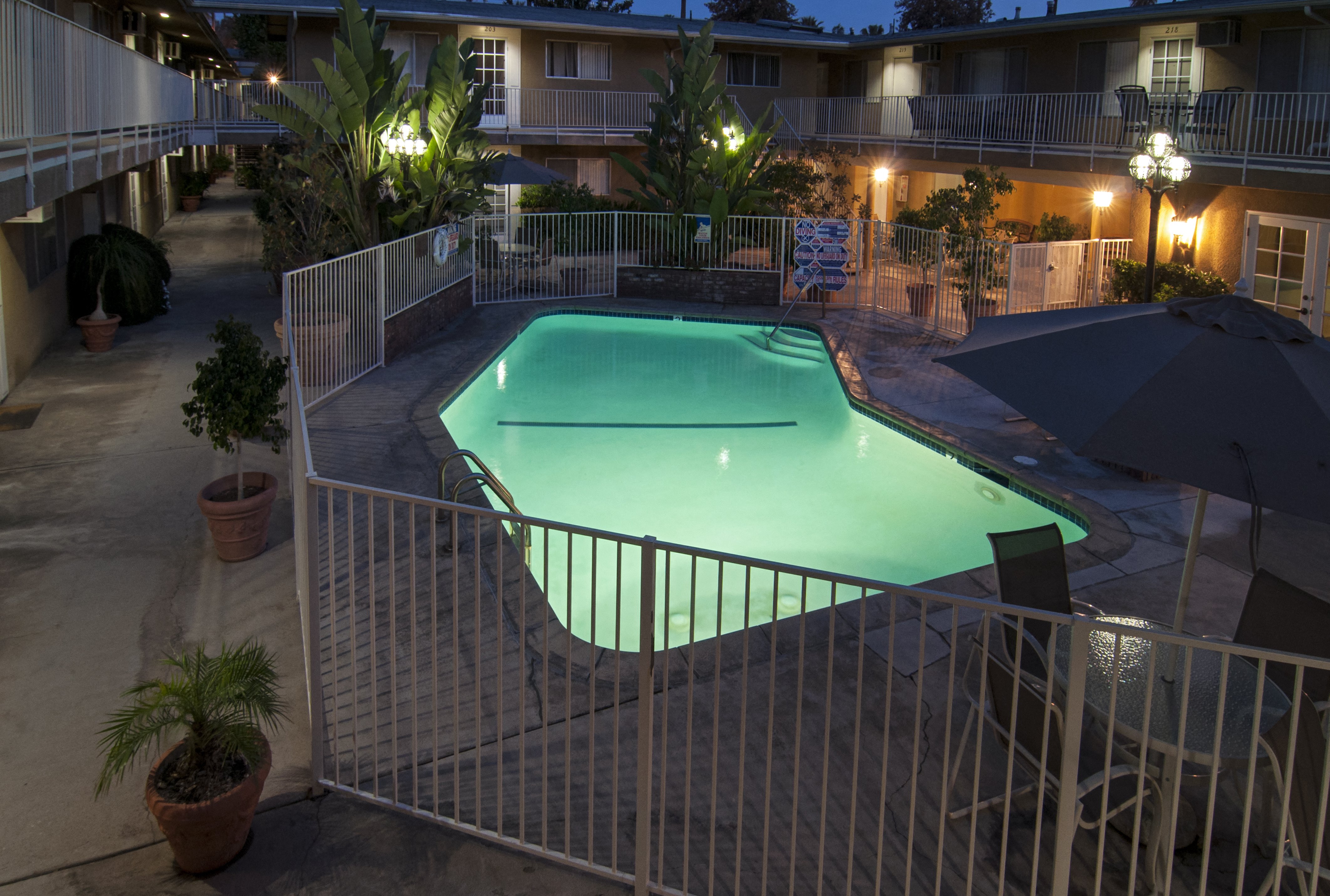 our apartments showcase a swimming pool
