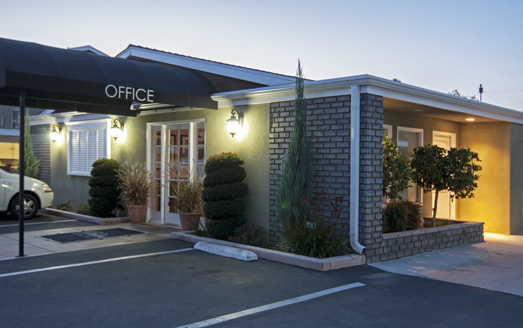 an exterior view of the office building