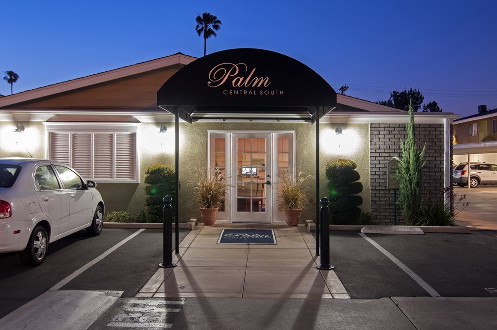 a car parked in front of a building
