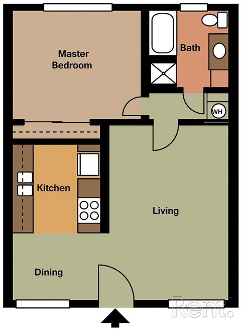 a floor plan of a small apartment