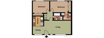 a floor plan of a house
