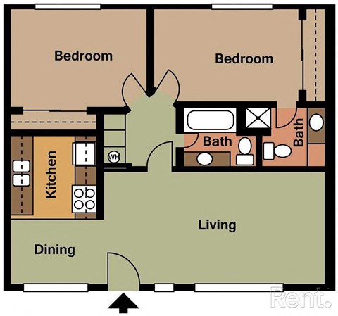 a floor plan of a house