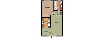 a floor plan of a small apartment