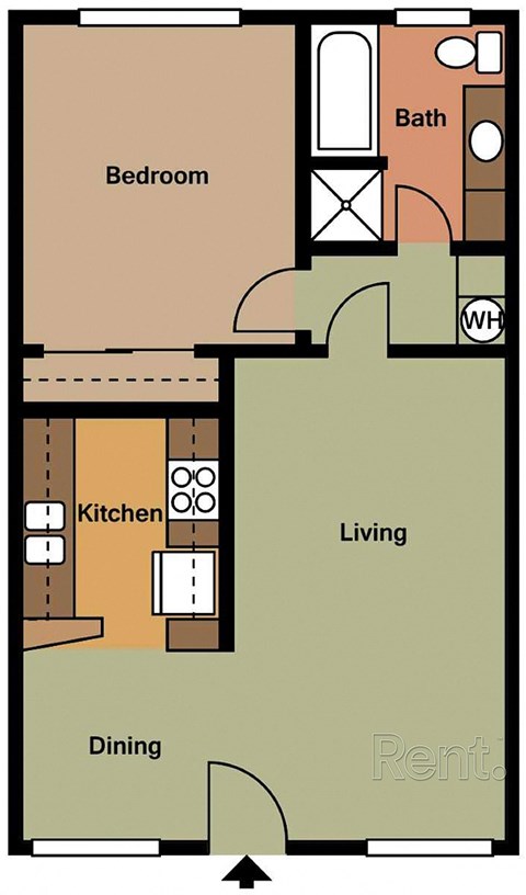 a floor plan of a small apartment