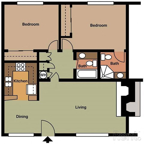 a floor plan of a house